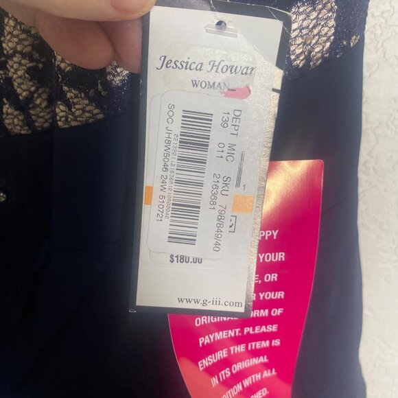 NWT $180 Jessica Howard Beaded Maxi Dress Womens 24W Wedding Formal Holiday NYE - Picture 3 of 16